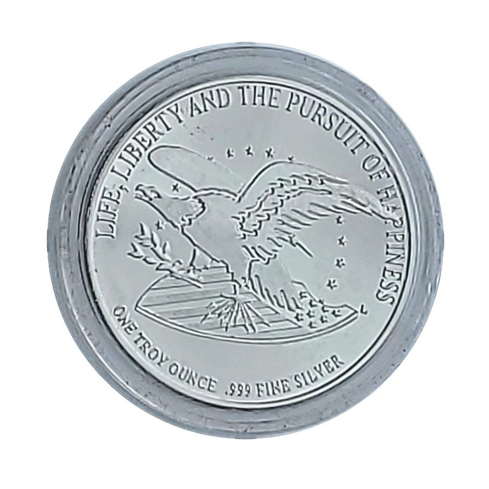 **SOLD**  BILL OF RIGHTS 1791-1991 1 TROY OZ 999 SILVER COIN - Picture 3 of 3